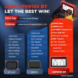 Launch جهاز فحص ثنائي الاتجاه X431 CRP919XBT 2026 مع رموز وحدة التحكم الإلكترونية، وCANFD وDoIP، وجهاز تشخيص أعطال السيارات لاسلكيًا لكامل النظام، وFCA AutoAuth، وVAG Guided، وأكثر من 35 عملية إعادة ضبط، وتحديث مجاني لمدة عامين، وهو نسخة مطورة من CRP919X