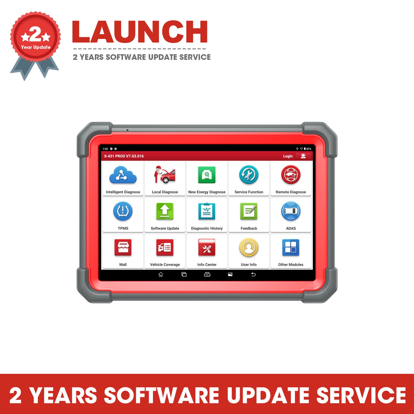Launch X431 Pro5 Two Years Software Update Service