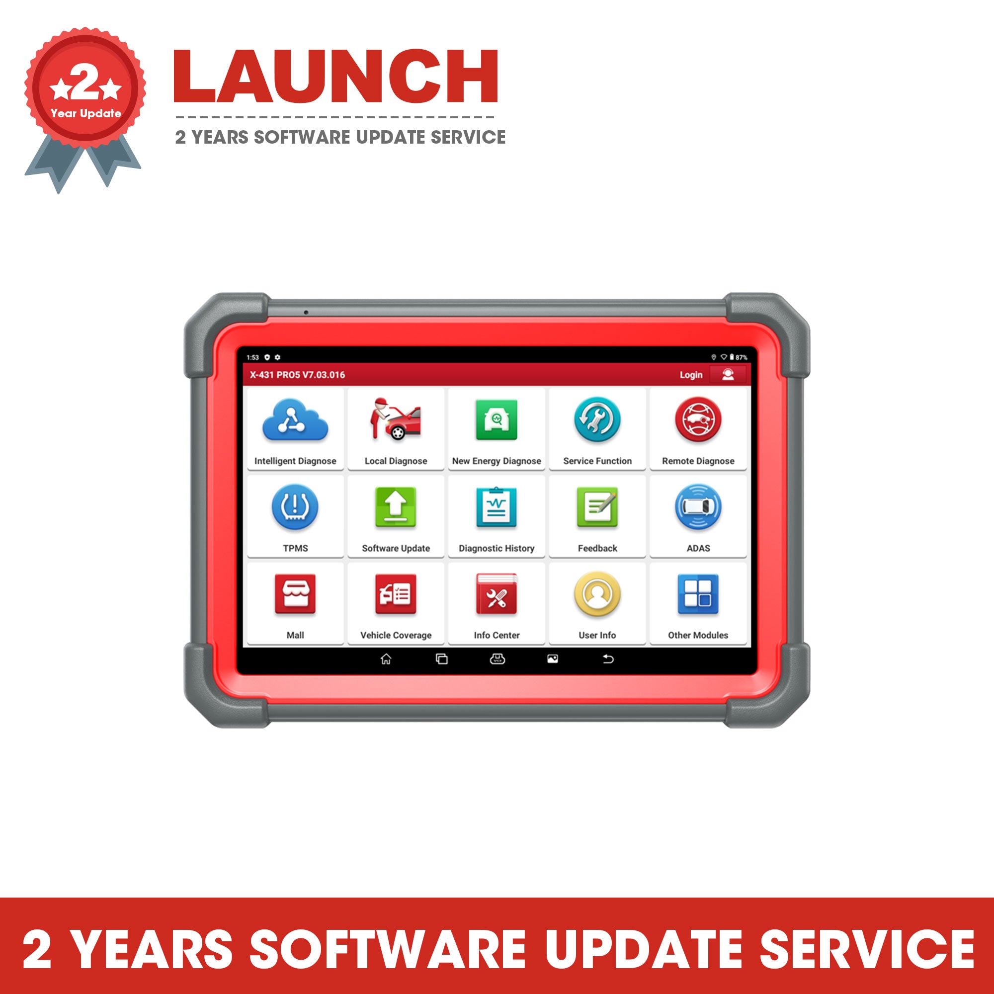 Launch X431 Pro5 Two Years Software Update Service