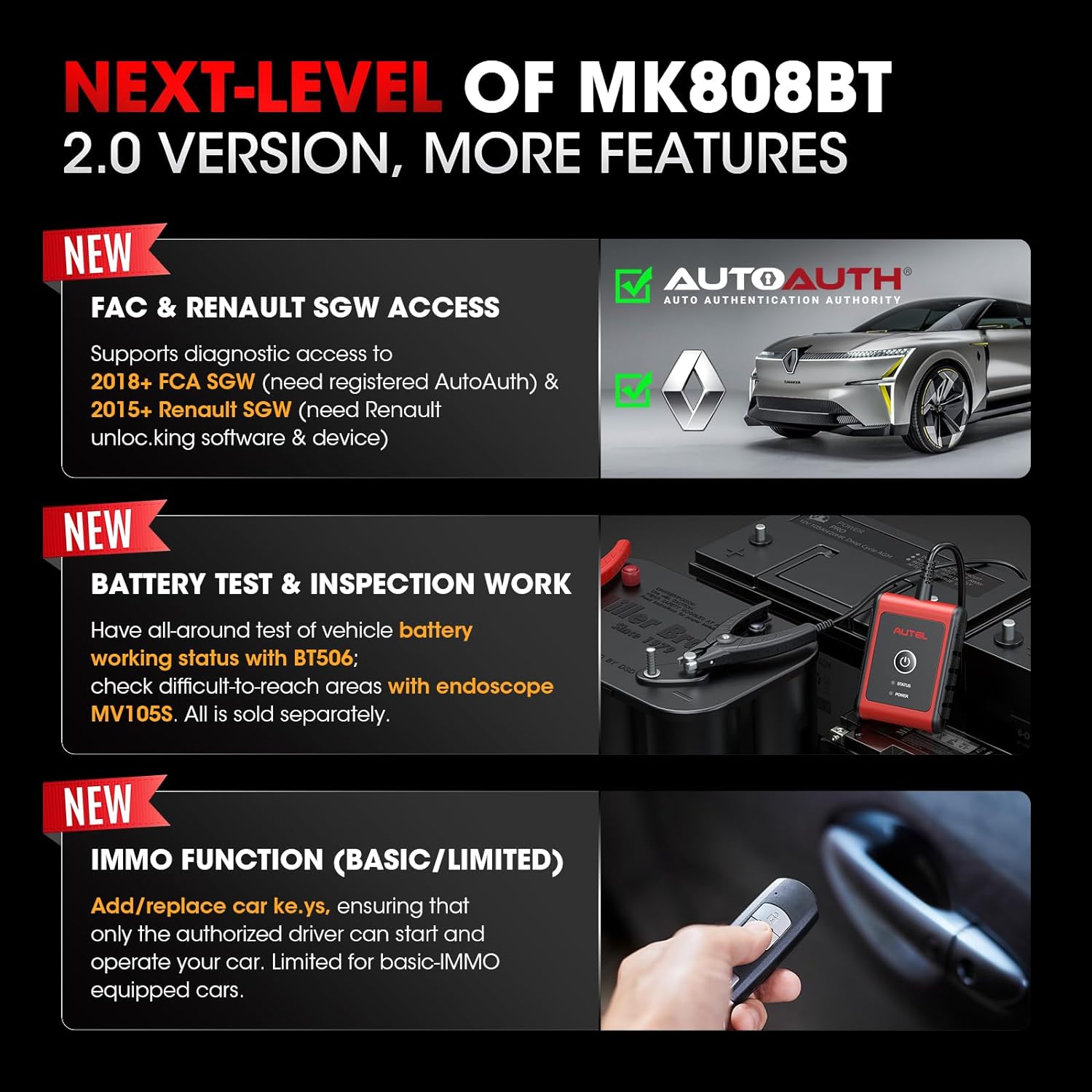 Autel MaxiCOM MK808K-BT