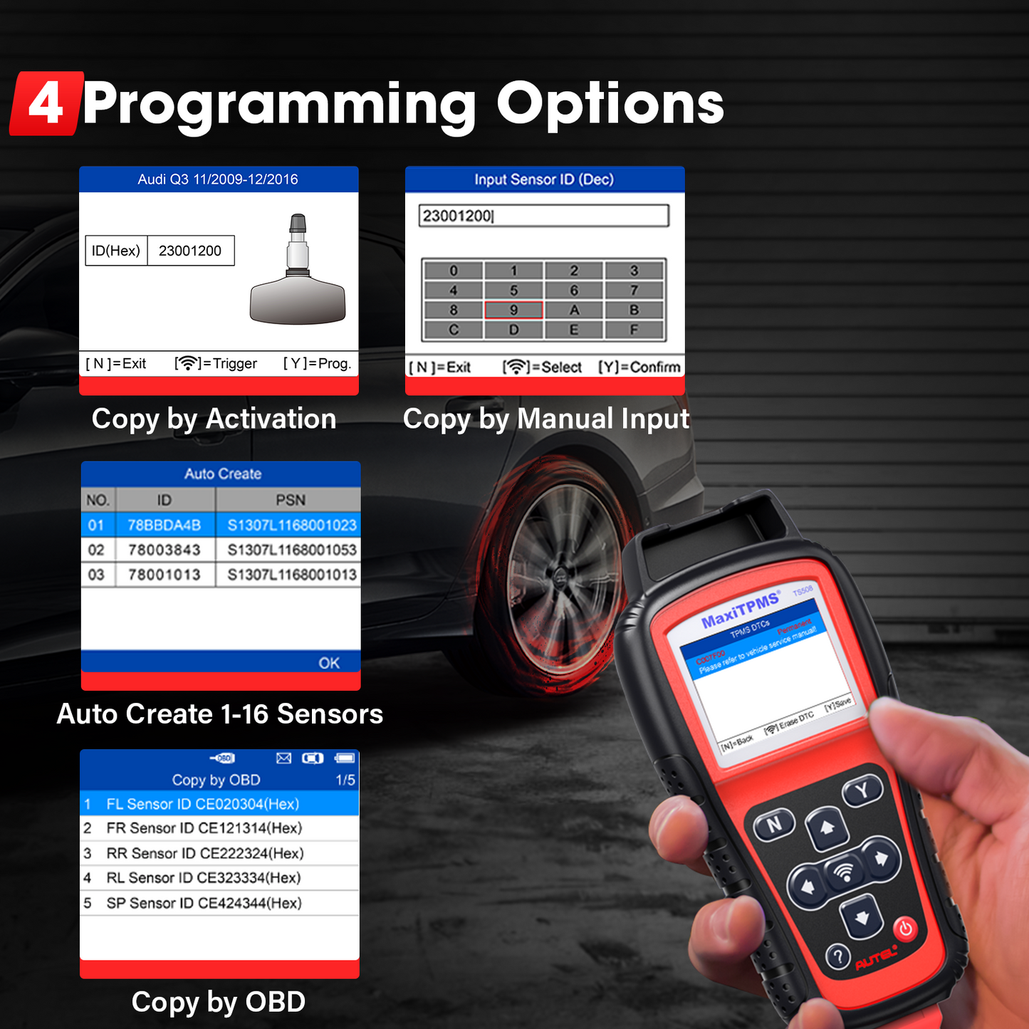 Autel ماكسي تي بي ام اس TS508K